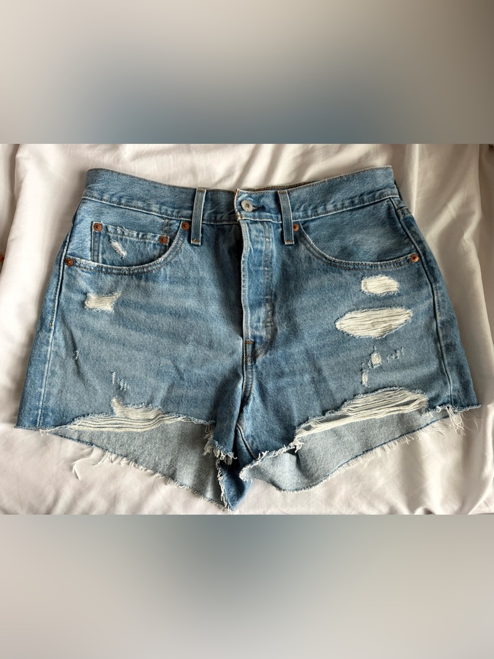 Levi Distressed Denim Women’s Shorts